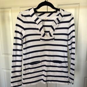 Kaye Spade Navy/White Stripe Top